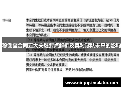 穆谢奎合同五大关键要点解析及其对球队未来的影响